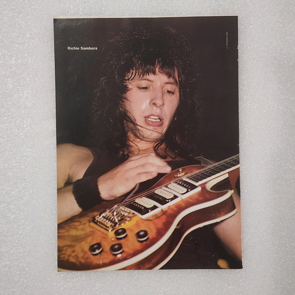 Richie Sambora of Bon Jovi rock singer vintage poster clipping 8x10 1990s